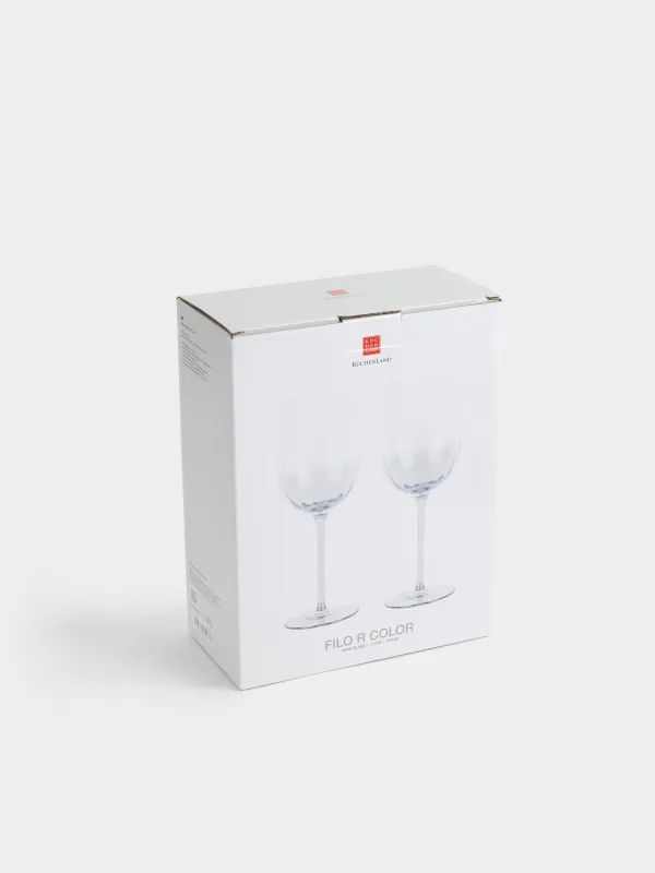 Drinking glass, 470 ml, 2 pcs, glass, blue, Filo R color, image-4