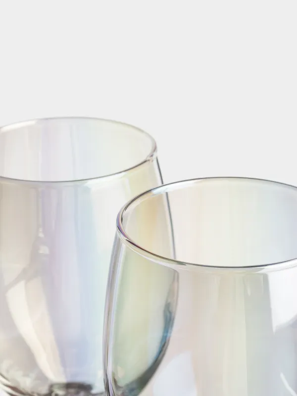 Red wine glass, 420 ml, 2 pcs, glass, mother of pearl, Floyd polar, image-3