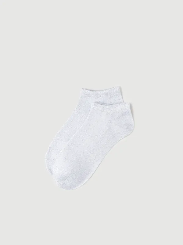 Women's socks, p. 36-38, cotton / polyester, white, Glint, image-1