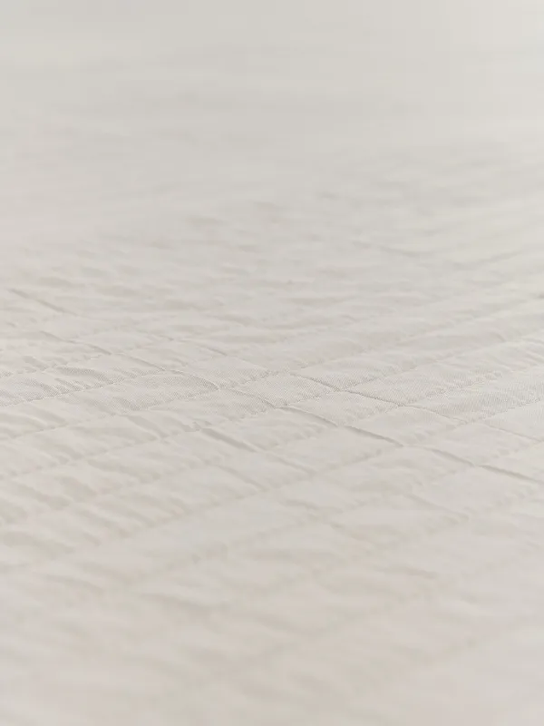 Bedspread, 220x240 cm, quilted, microfiber, grey, Stripes, Stitch, image-3