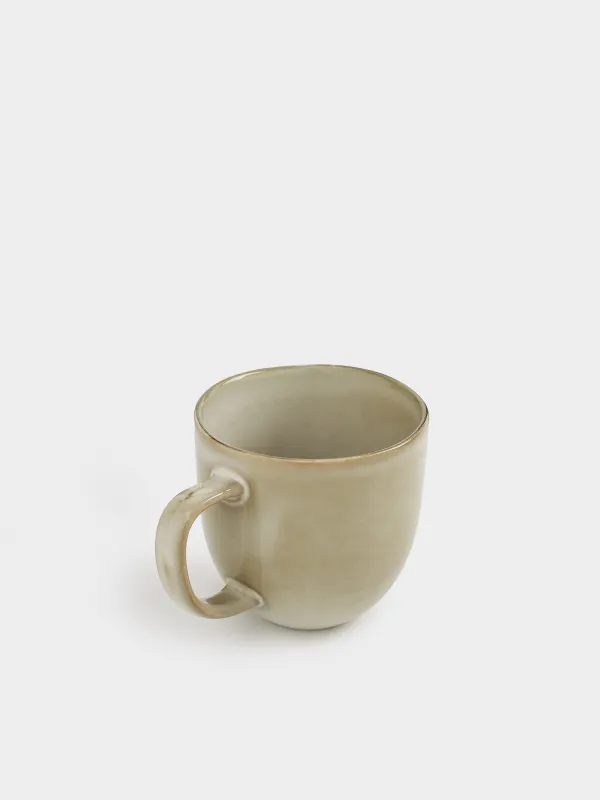 Mug, 400 ml, ceramic, beige, Burgos, image-1