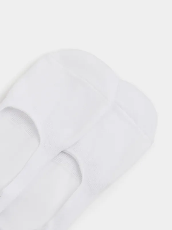 Women's track socks, Size 36-38, cotton / polyester, white, Basic, image-1