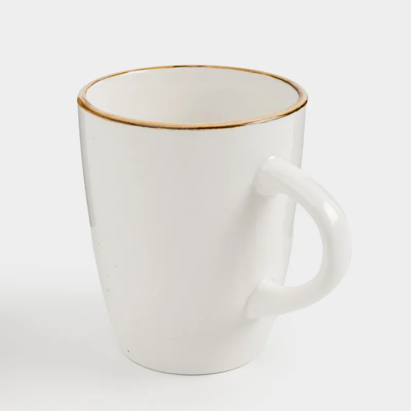 Mug, 350 ml, 2 pcs, milk, speckled, Roxas, image-3