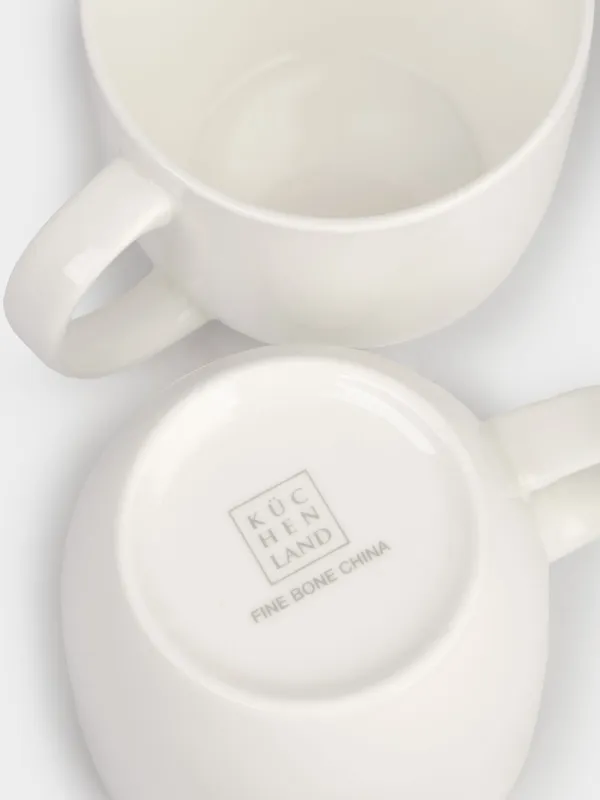 Mug, 370 ml, 2 pcs, porcelain F, white, Ideal white, image-7