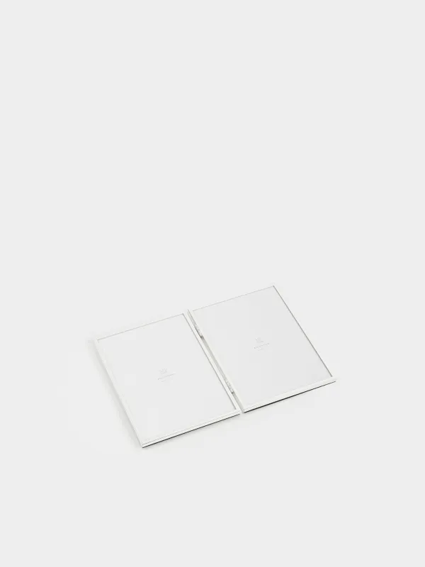 Photo frame, 13x18 cm, 2 photos, metal / glass, silver, Fantastic, image-2