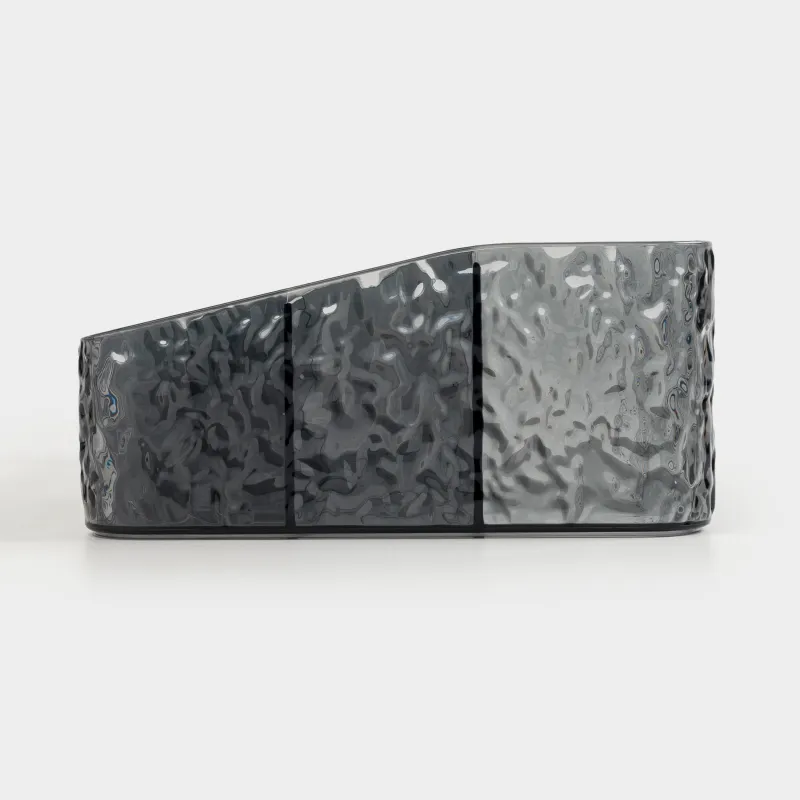 Organizer for cosmetics, 24x17 cm, 11 otd, plastic, gray, Renaissance clear, image-3