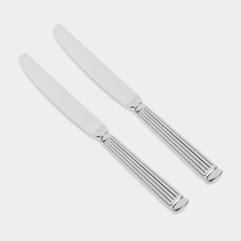 Table knife, 2 pcs, steel, Strips, Manresa