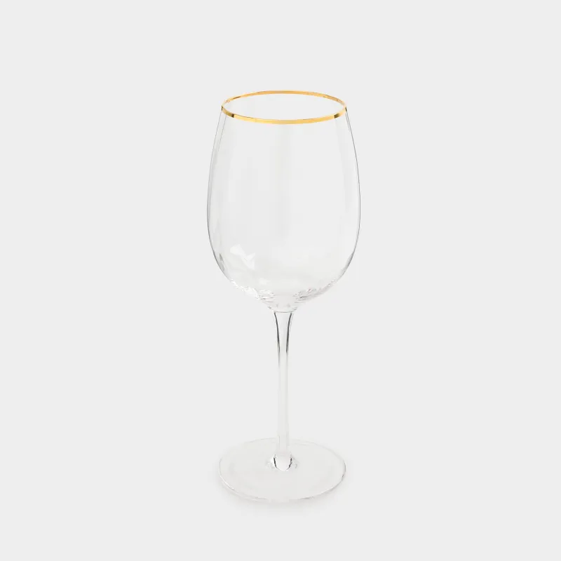 Drinking glass, 470 ml, 2 pcs, glass R, with golden edging, Filo R gold, image-1