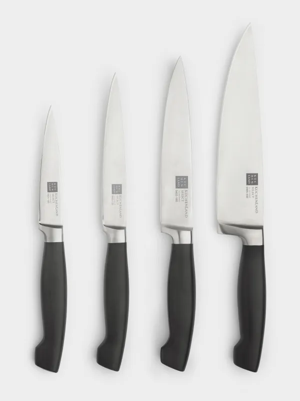 Knife set, 4 Pieces, Steel/Plastic, Choose, image-0