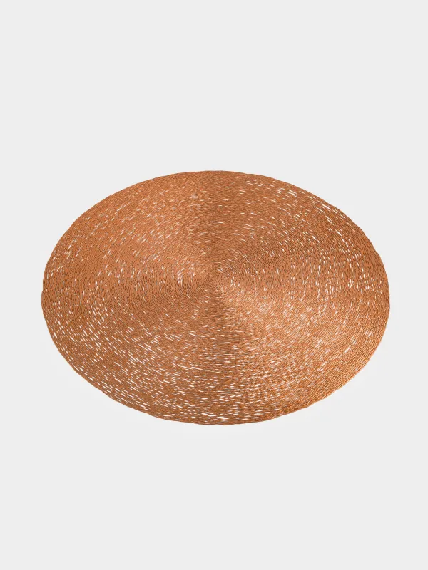 Placemat, 38 cm, PVC, round, copper, Azhur, image-1