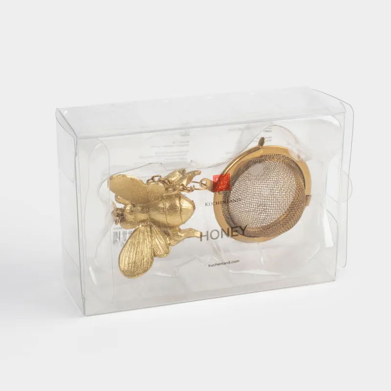 Tea strainer, 5 cm, polyresin / metal, golden, Bee, Honey, image-5