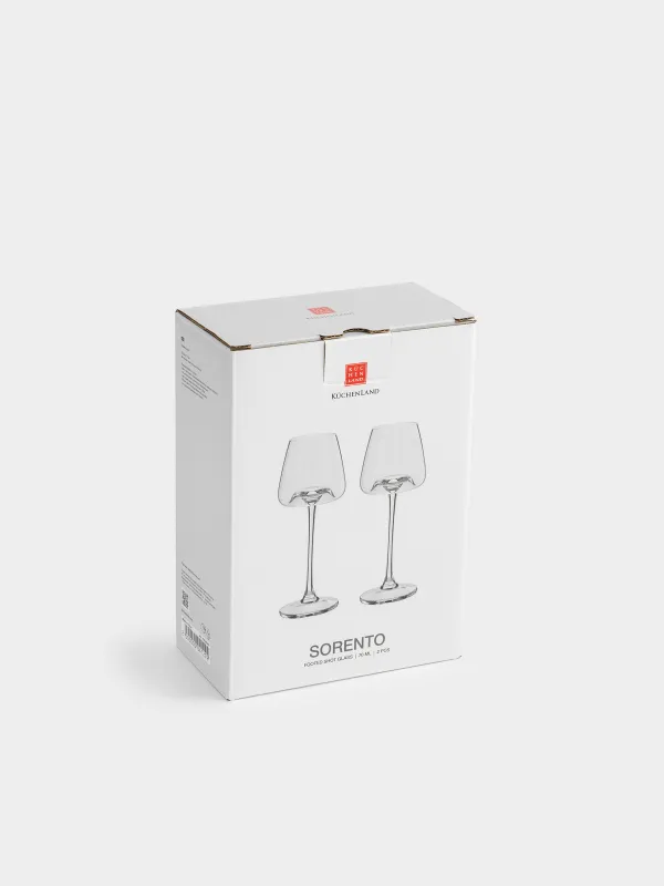 Drinking glass, 70 ml, 2 pcs, crystal glass, Sorento, image-4