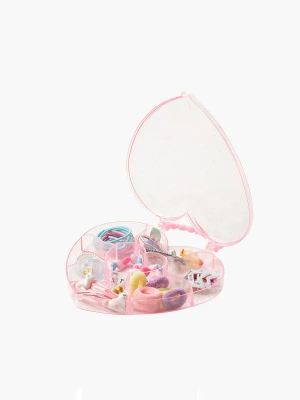 Jewelry set, children's, 12x16 cm, in a case, plastic / metal, Views kids, image-0