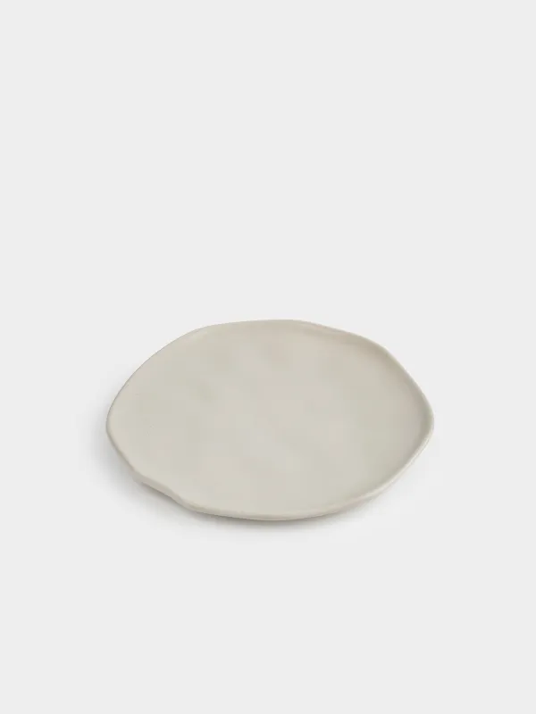 Dinner plate, 27 cm, ceramic, beige, Crumpled effect, Crumple creme, image-1