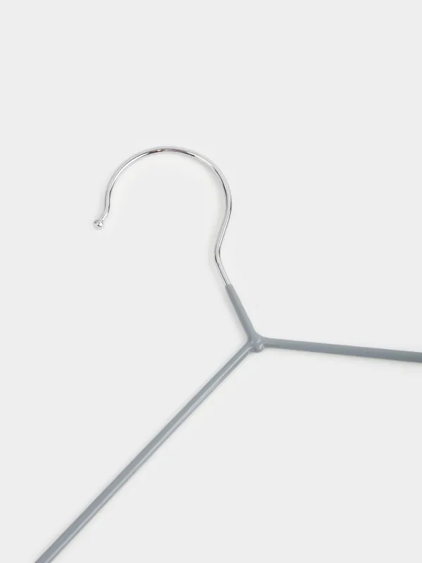 Hanger, 40 cm, 5 pcs, metal coated, gray, Colorful house, image-5