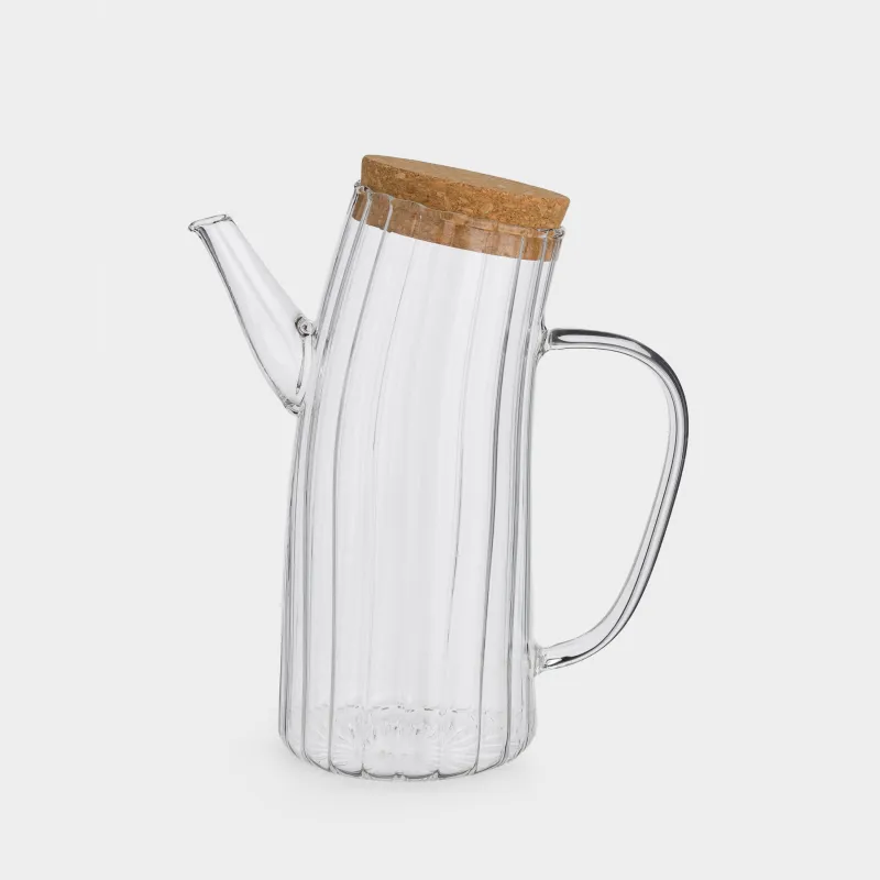 Oil or vinegar container, 750 ml, with lid, glass B, Camellia