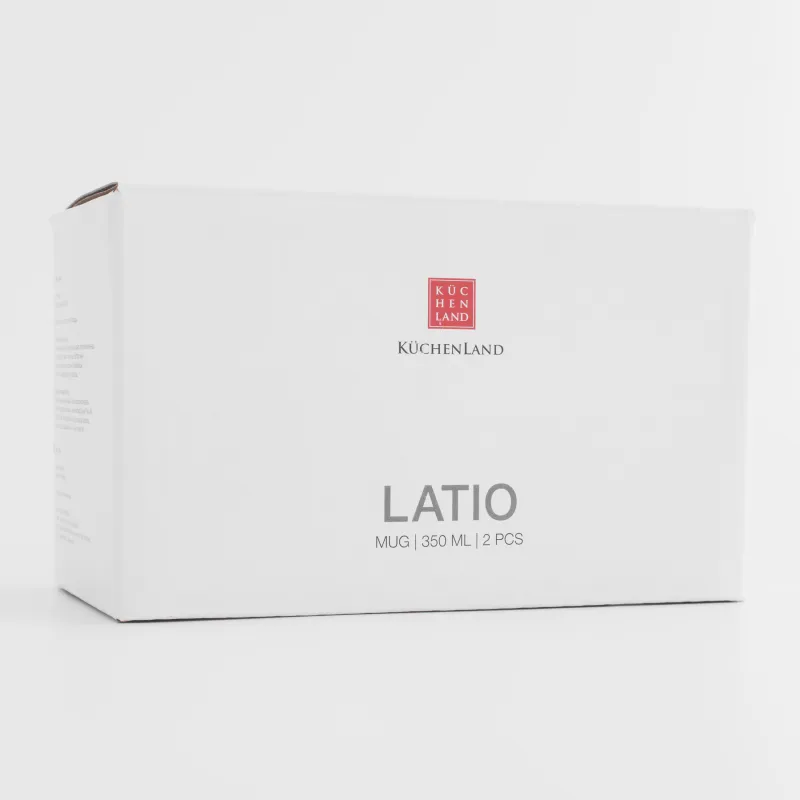 Mug, 350 ml, 2 pcs, porcelain P, milky, speckled, Latio, image-6