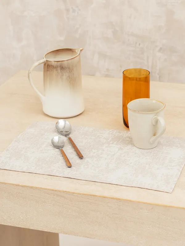 Napkin for appliances, 30x45 cm, polyester, rectangular, beige, Jacquard, image-1