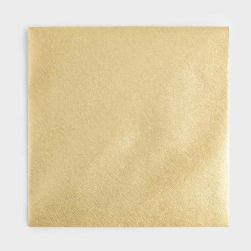 Gift envelope, 15 cm, paper, square, golden, Congrats, image-2