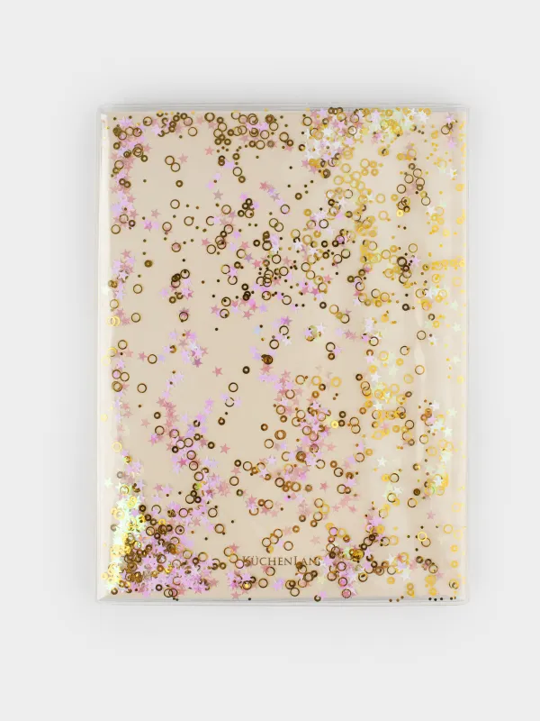 Notepad for notes, 15x20 cm, 80 l, with glitter, cardboard, Dreams, Stationery, image-6