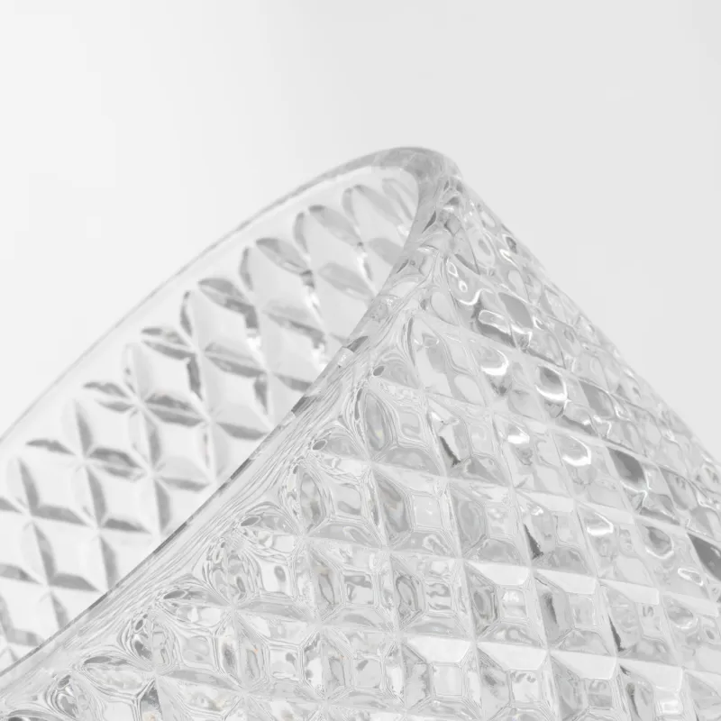 Candy bowl, 11x11 cm, with lid, glass R / wood, Naiad, image-5