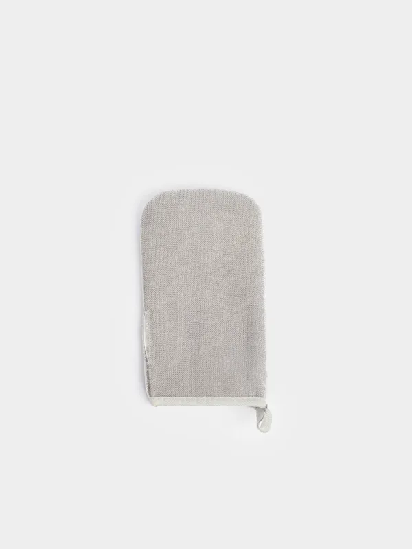 Mitten for cleaning wool, 22x13 cm, microfiber, gray, Clean, image-0