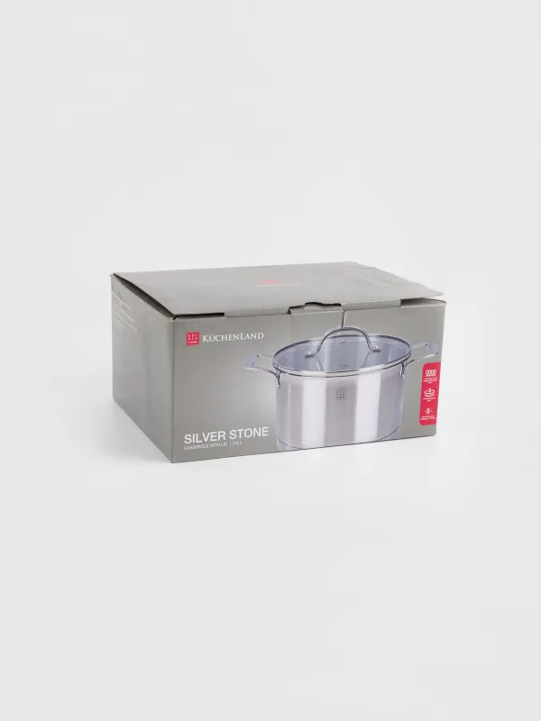 Pot with Lid, 18 cm, 2,5 l, Silver Stone, image-6