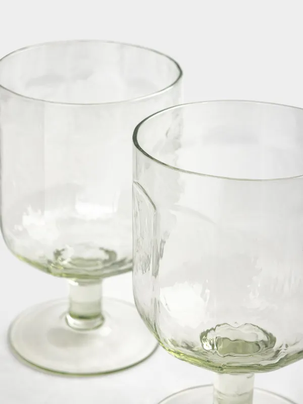 Drinking glass, 400 ml, 2 pcs, glass, green, Budrio, image-3