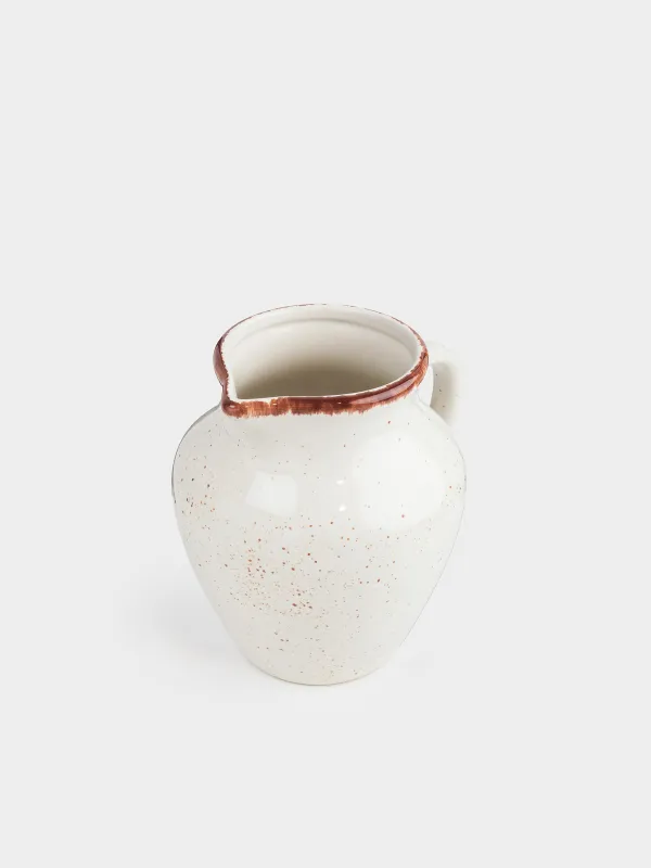 Jug, 1.4 l, ceramic, beige, Speckled, Speckled, image-2