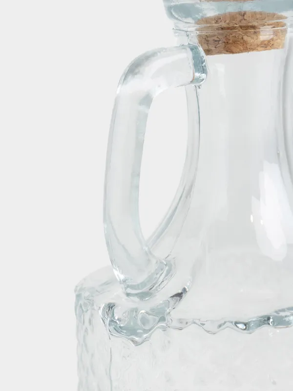 Oil or vinegar container, 400 ml, with handle, glass R / stopper, Naiad, image-4