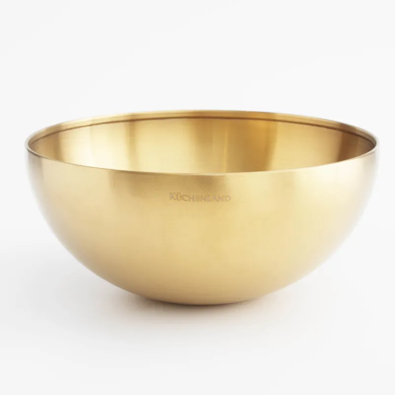Bowl, 800 ml, steel, golden, Classic gold