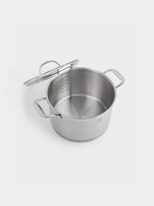 Pot with Lid, 20 cm, 3,8 l, Silver Stone, image-3