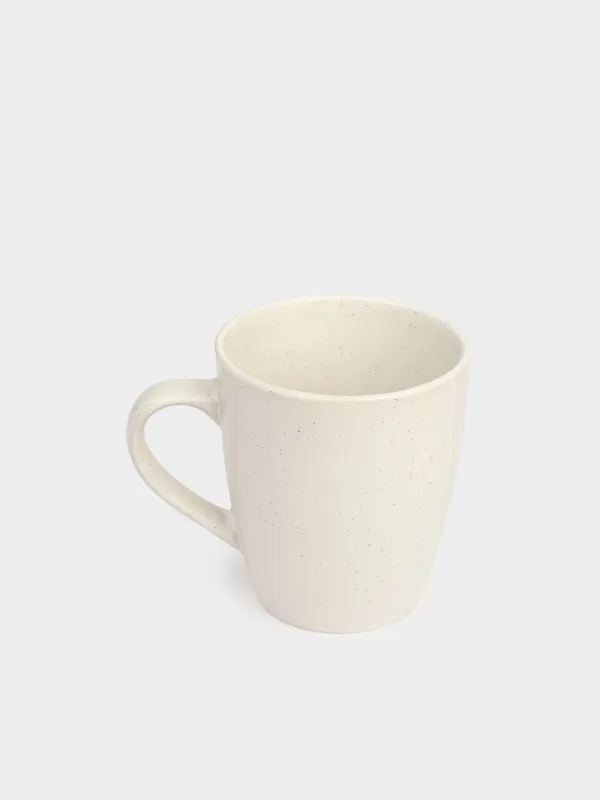 Mug, 400 ml, 2 pcs, ceramic, milk, speckled, Particle, image-6