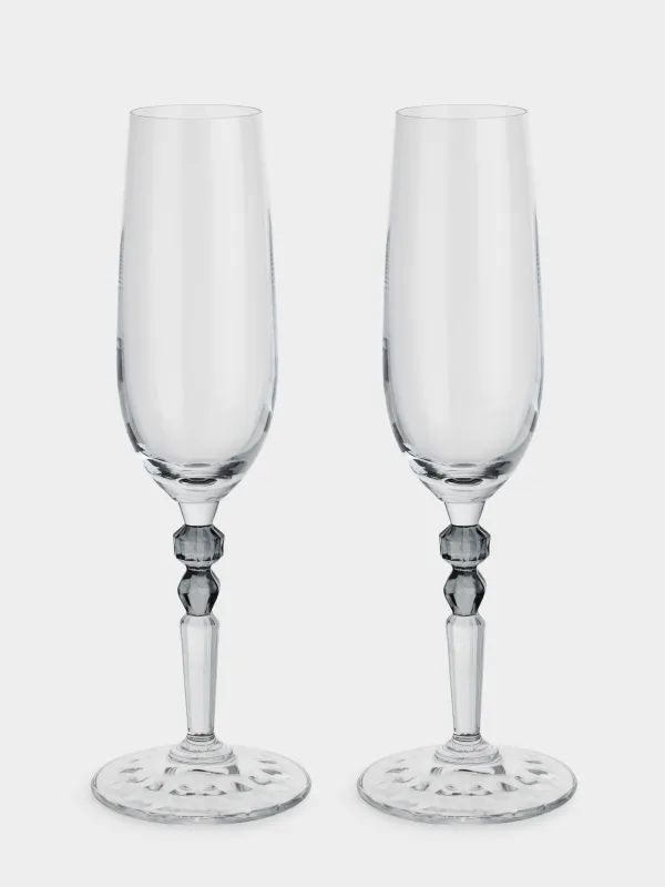 Drinking glass, 220 ml, 2 pcs, crystal glass, Perama, image-0