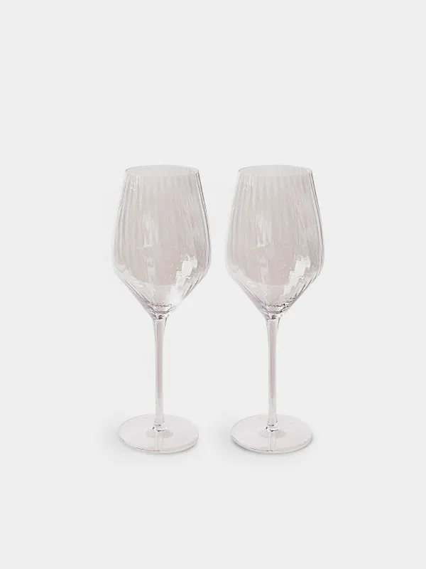 Drinking glass, 500 ml, 2 pcs, glass, mother of pearl, Lombardy polar, image-0