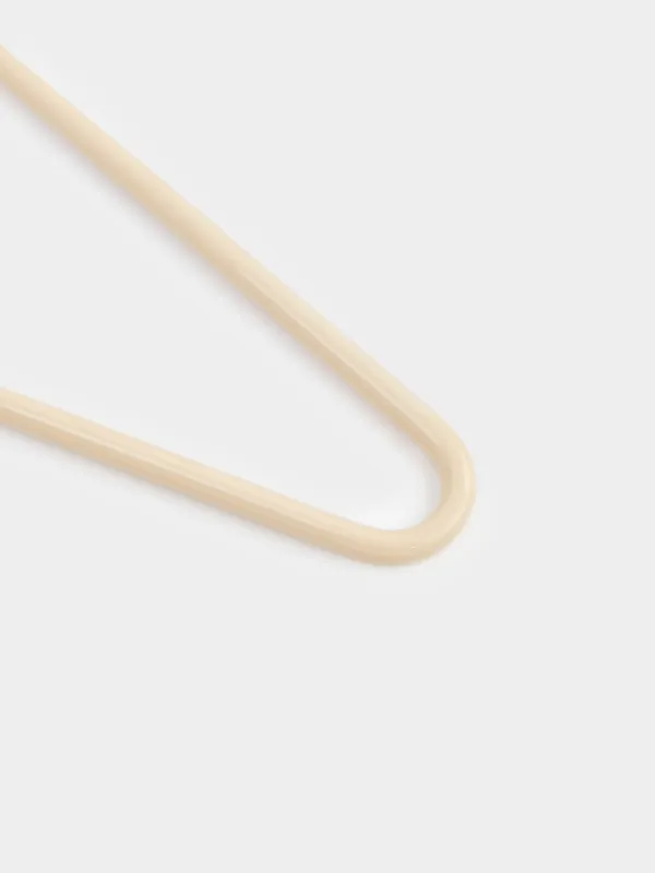 Hanger for trousers/skirts, 36 cm, 3 pcs, metal coated, beige, Colorful house, image-2