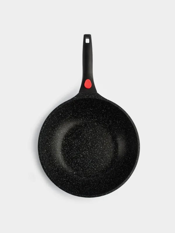 Wok, 28 cm, with lid, removable handle, coated, aluminum, Solution Red 2, image-6