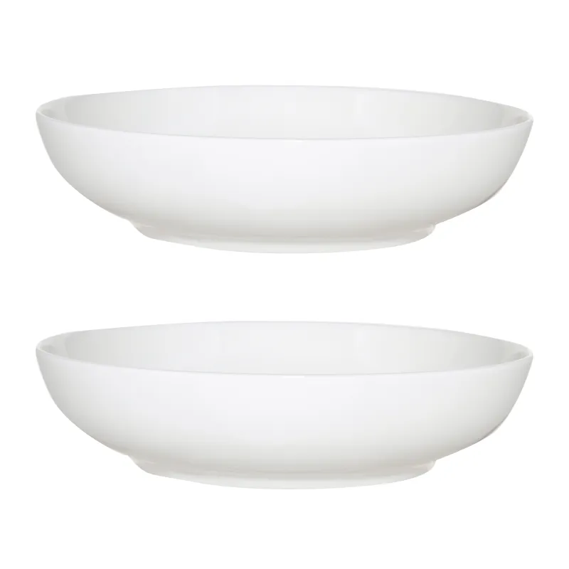 Soup plate, 20 cm, 2 pcs, porcelain F, white, Ideal white