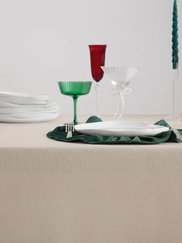 Tablecloth, 160x160cm, polyester, sand, Pomegranates and oranges, Christmas miracle, image-6