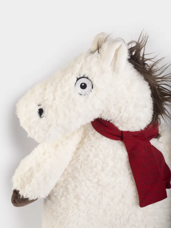 Decorative pillow, 53x27 cm, plush, brown, Horse, Horse cute, image-1