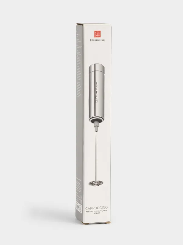 Milk frother, 24 cm, submersible, steel, Cappuccino, image-3