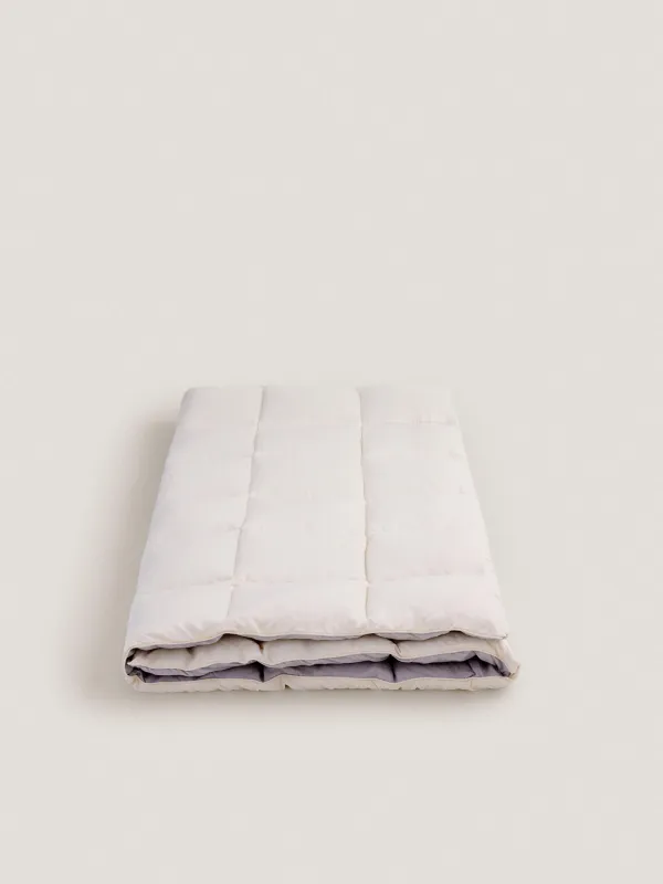 Blanket, 140x200 cm, microfiber / holofiber, beige / milky, Hollow fiber, image-5