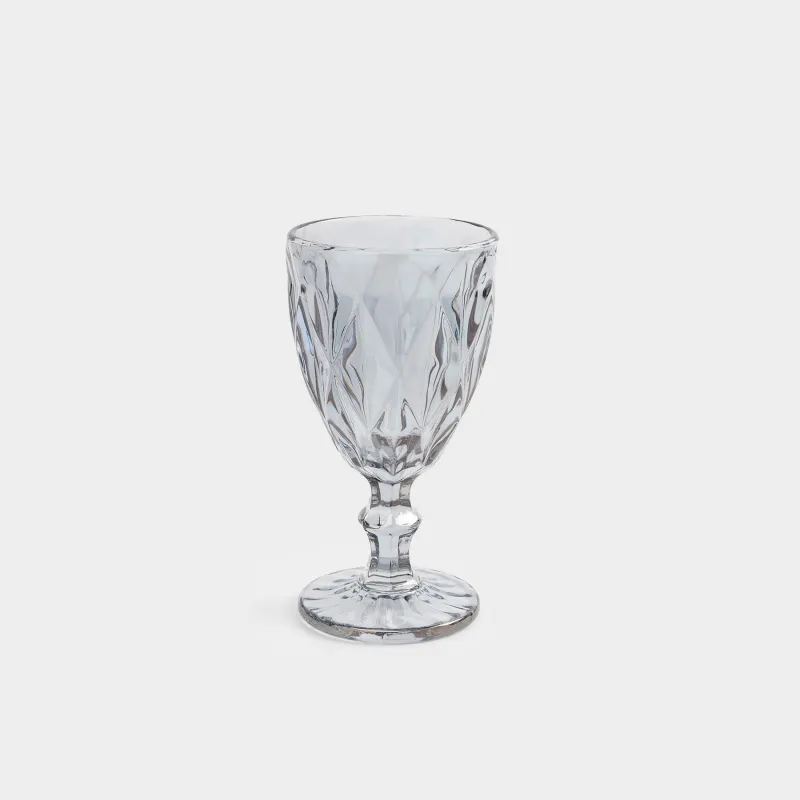 Drinking glass, 300 ml, glass R, grey, Rhomb color