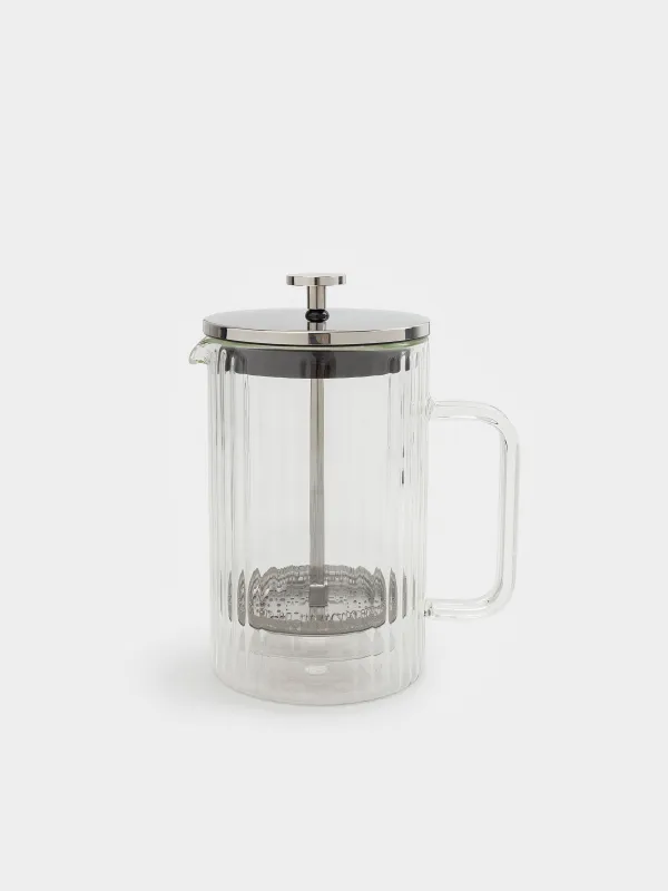French press, 800 ml, glass B, Air ribby, image-0
