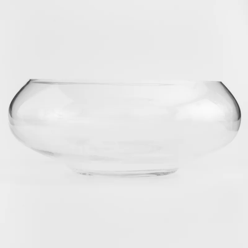 Salad bowl, 17x7 cm, glass, Clear, image-1