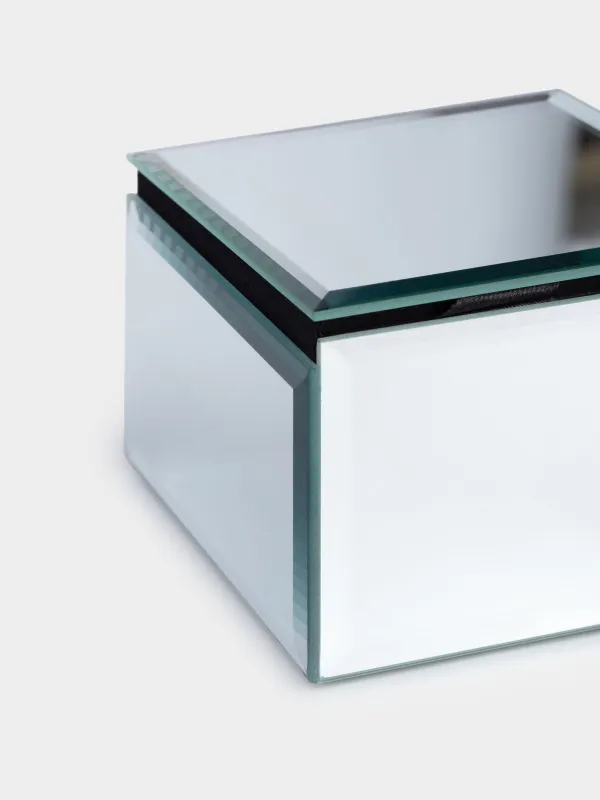 Jewelry box, 9x7 cm, glass, Mirror, Glossy, image-4
