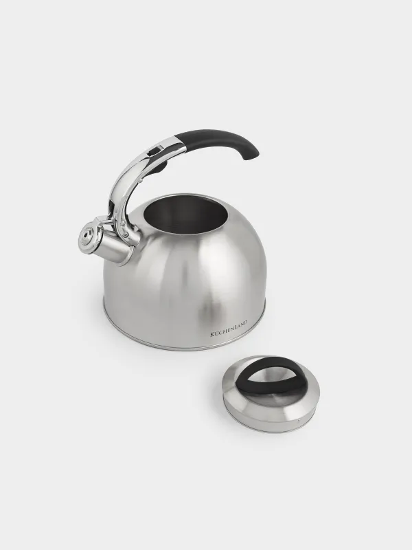 Teapot, 2.8 L, with whistle, steel, brushed, Whistle, image-2