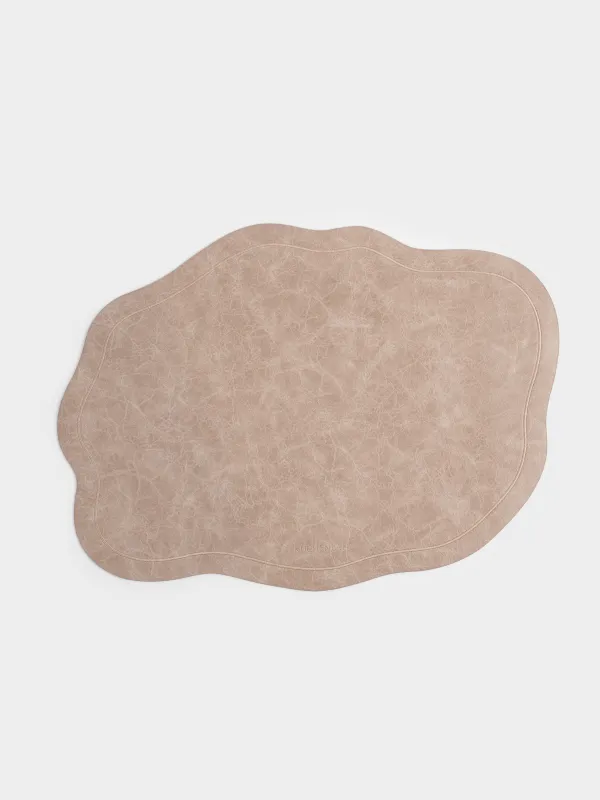 Placemat, 32x43 cm, PVC, shaped, light gray, Rock, image-0
