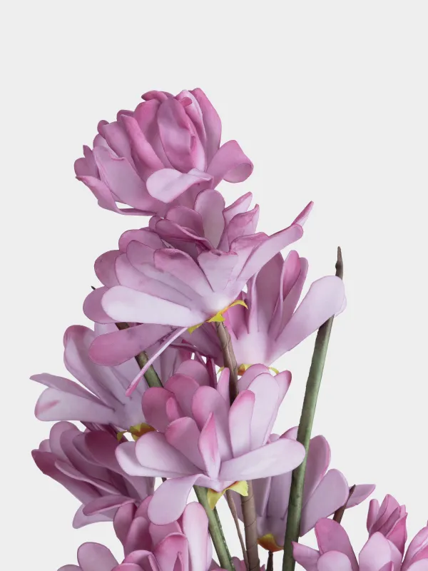 Decorative branch, 90 cm, EVA, Purple gladioli, Flower garden, image-1