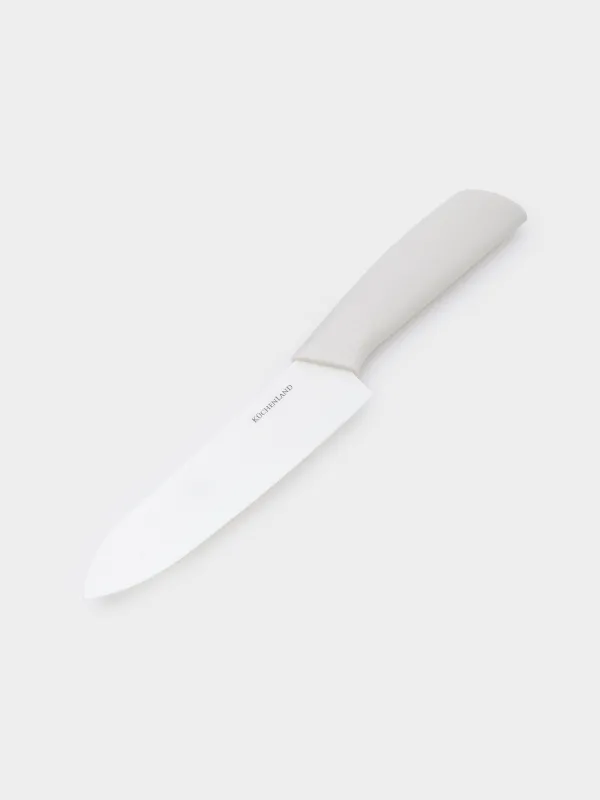 Slicing knife, 15 cm, with case, ceramic / plastic, milk, Regular, image-4